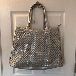 Style & Co silver tote